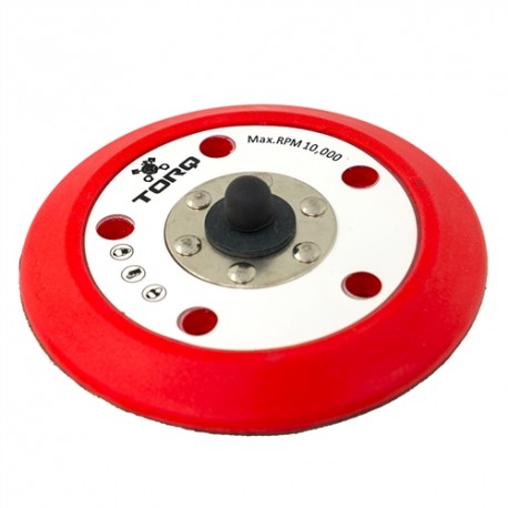 TORQ R5 Dual-Action Red Backing Plate with Advanced Hyper Flex Technology (5 Inch)