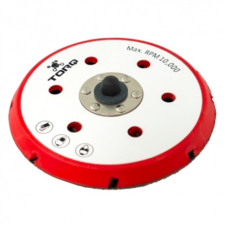 TORQ R5 Dual-Action Red Backing Plate with Advanced Hyper Flex Technology (6 Inch)