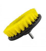 Carpet Brush w/ Drill Attachment, Medium Duty, Yellow