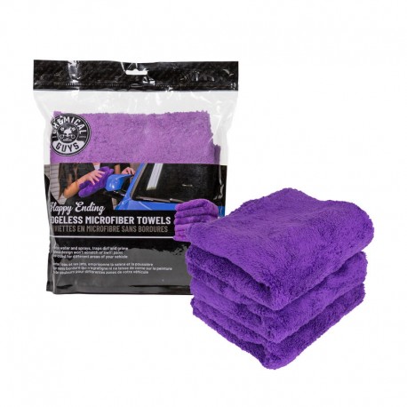 Happy Ending Edgeless Microfiber Towel, Purple (40 x 40 cm)