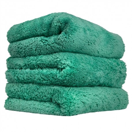 Happy Ending Edgeless Microfiber Towel, Green, 16" x 16"