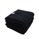 WORKHORSE XL BLACK PROFESSIONAL GRADE MICROFIBER TOWEL, 24" X 16" (RUBBER/PLASTIC/VINYL)